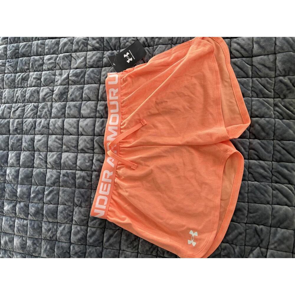 Under Armour Girls' Orange Athletic Shorts - New